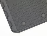 Tapis de sol en caoutchouc avant et arrière noir pour Ford Ranger