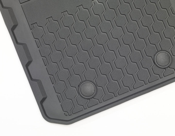 Tapis de sol en caoutchouc avant et arrière noir pour Ford Ranger