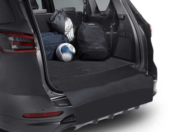Ford Tapis de coffre noir reversible pliable garantie Ford, logo  (S-MAX 06/2015 – jusqu'à aujourd'hui)