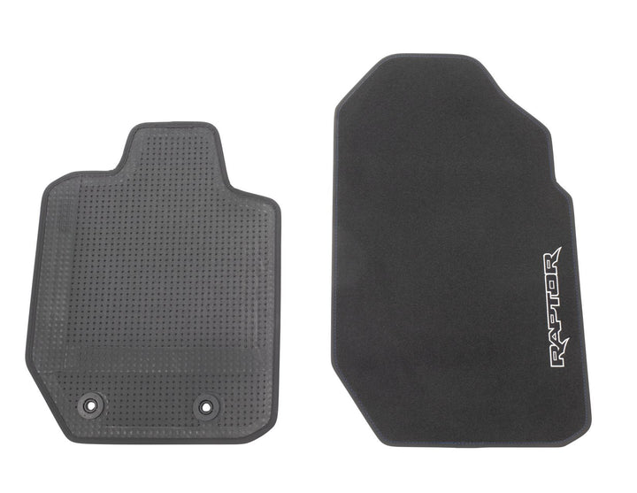 Tapis de sol en velours avant noir pour Ford Ranger 02/2019-06/2022