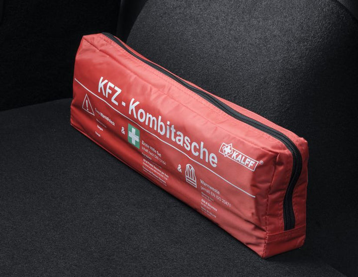 Kalff* Pack Sécurité dans un sac en nylon rouge,Standard « Trio »
