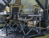 Chaise de camping ARB avec sac de transport noire et beige