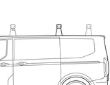 Ford Tourneo/Transit Custom Q-Top® (Q-Tech)* Barres de toit transversales 1 barre de toit transversale