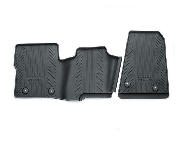 Ford Tapis de sol Caoutchouc avant noirs avec logo Transit origine constructeur