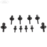 Ford C-Max Mk2 Grand C-Max Lot de 10 Clips de Fixation de Bavette