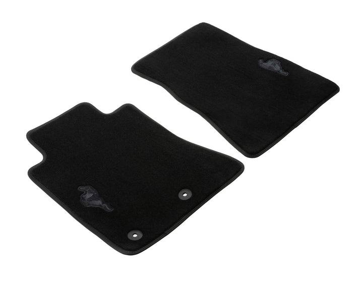 Tapis de sol en velours avant noirs pour Ford Mustang à partir de 10/2023