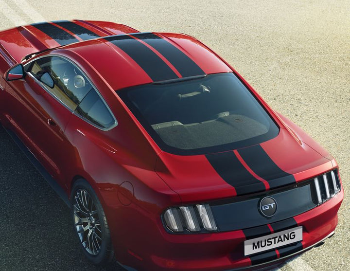 Mustang Bandes décoratives autocollantes, noir brillant 2018-2023
