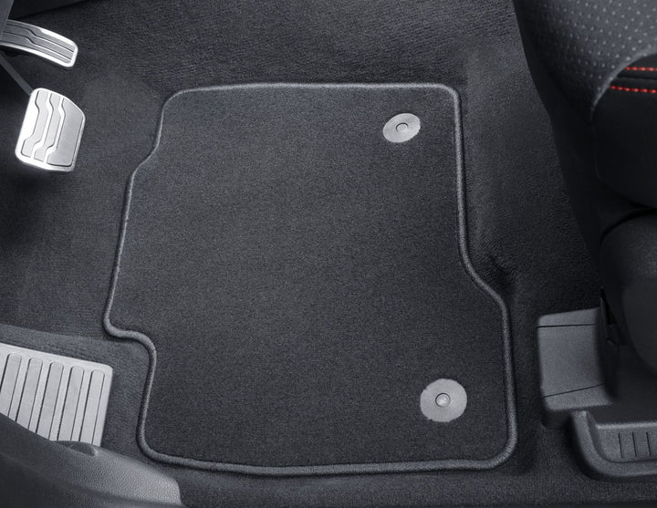 Tapis de sol en velours avant noirs pour Ford S-MAX/Galaxy