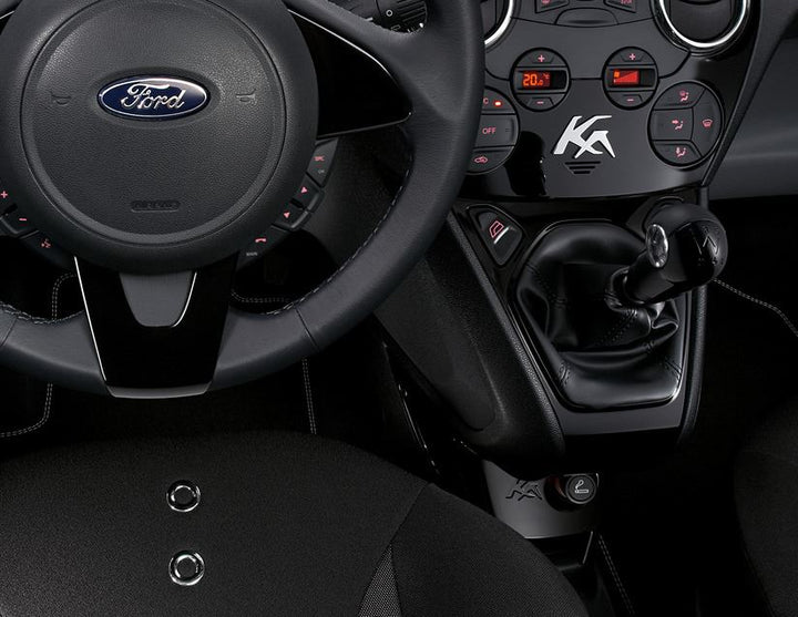 Filet de rangement de console centrale noir laqué pour Ford KA