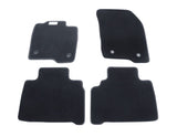 Tapis de sol velours Premium avant et arrière noirs pour Ford S-MAX