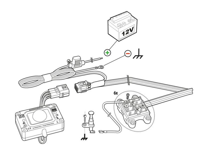 K&K* Répulsif anti-nuisibles M4700B,dispositif combiné