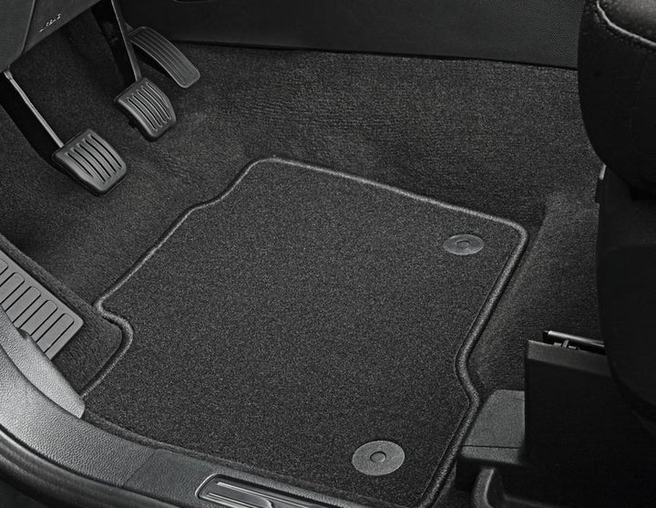 Tapis de sol en velours avant noirs pour Ford S-MAX/Galaxy