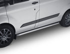 Tourneo/Transit Custom ARP* Barre de protection latérale à design tubulaire en acier inoxydable poli avec extrémités coudées