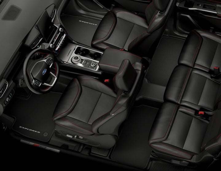 Originale Ford Explorer Plug-In-Hybrid® Tapis de sol en moquette pour les 1ère et 2ème rangées