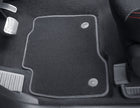 Tapis de sol velours Premium avant et arrière noirs pour Ford S-MAX