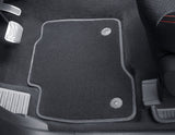 Tapis de sol velours Premium avant et arrière noirs pour Ford S-MAX