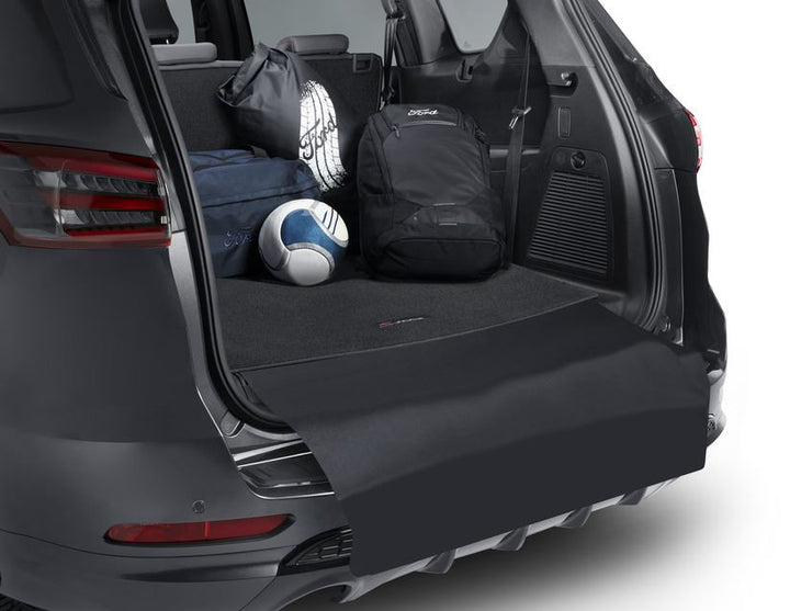 Ford Tapis de coffre noir reversible pliable garantie Ford, logo  (S-MAX 06/2015 – jusqu'à aujourd'hui)