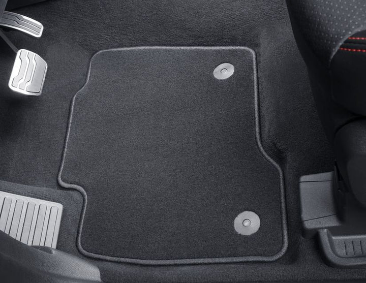 Tapis de sol en velours avant noirs pour Ford S-MAX/Galaxy