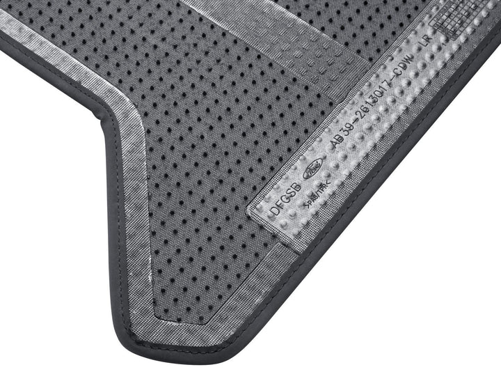 Tapis de sol en velours arrière noir pour Ford Ranger 01/2012-06/2022