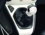 Originale Ford Ka Pommeau de levier de vitesses blanc Perle avec insert en cuir noir