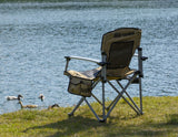 Chaise de camping ARB avec sac de transport noire et beige