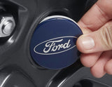 Originale Ford Enjoliveur de moyeu bleu,avec logo Ford