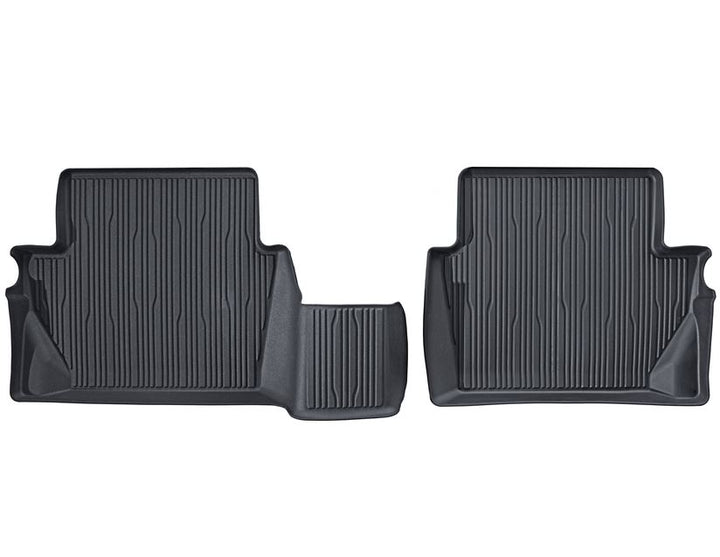 Ford Tapis de sol en Caoutchouc antidérapant arrière noir Jeu de 2 avec rebords