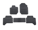 Tapis de sol en caoutchouc avant et arrière noir pour Ford Ranger