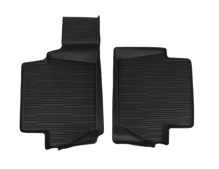 Ford Tapis de sol en Caoutchouc antidérapant arrière noir Jeu de 2 avec rebords
