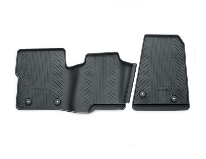 Ford Tapis de sol Caoutchouc avant noirs avec logo Transit origine constructeur