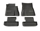 Tapis de sol en caoutchouc avant et arrière noirs pour Ford Mustang