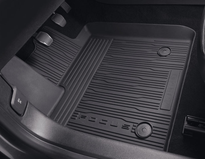 Ford Tapis de sol en caoutchouc avant, noir, avec bords relevés
