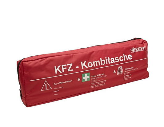 Kalff* Pack Sécurité dans un sac en nylon rouge,Standard «&nbsp;Trio&nbsp;»