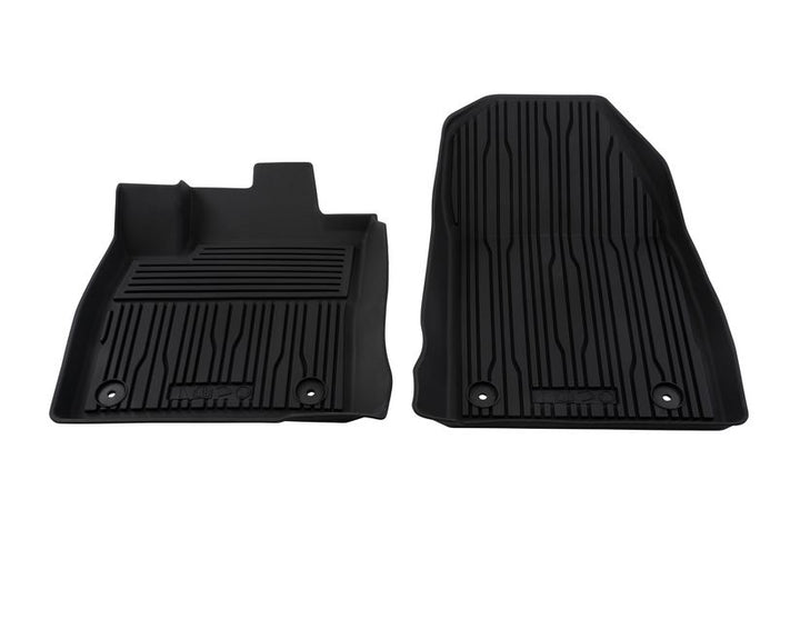 Tapis de sol en caoutchouc avant noirs pour Ford Transit Courier