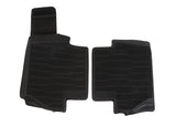 Ford Tapis de sol en Caoutchouc antidérapant arrière noir Jeu de 2 avec rebords