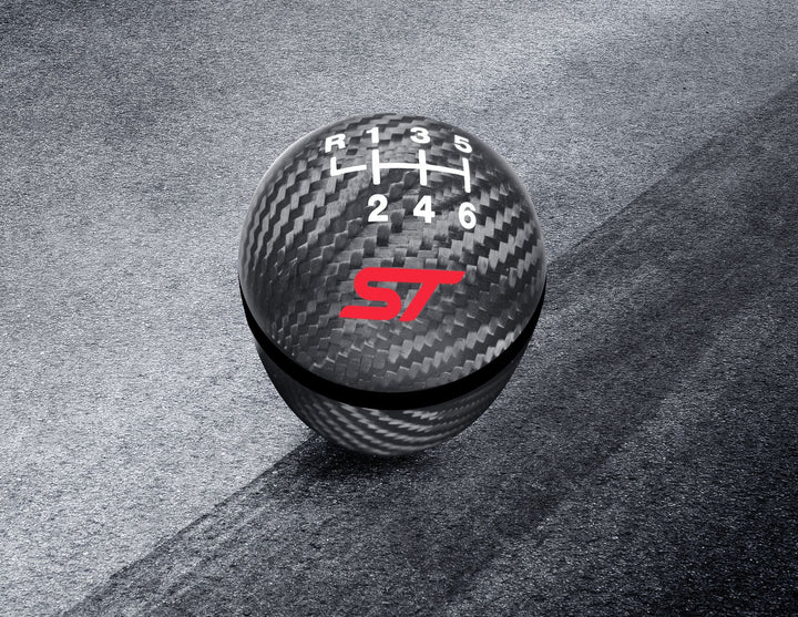 Pommeau de levier de vitesse Performance avec logo ST rouge pour Ford Focus