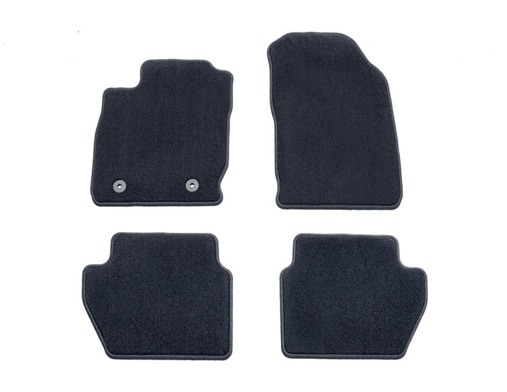Tapis de sol en moquette avant et arrière noir pour Ford EcoSport