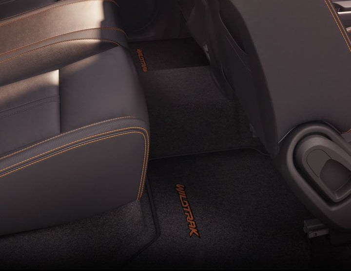 Tapis de sol en velours arrière noir pour Ford Ranger 01/2012-06/2022