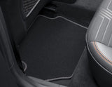 Tapis de sol en velours arrière gris métal pour Ford Fiesta/Puma