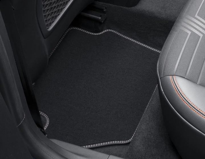 Tapis de sol en velours arrière gris métal pour Ford Fiesta/Puma
