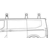 Barres de toit transversales 3 barres Q-Top (Q-Tech) Ford Tourneo/Transit Custom