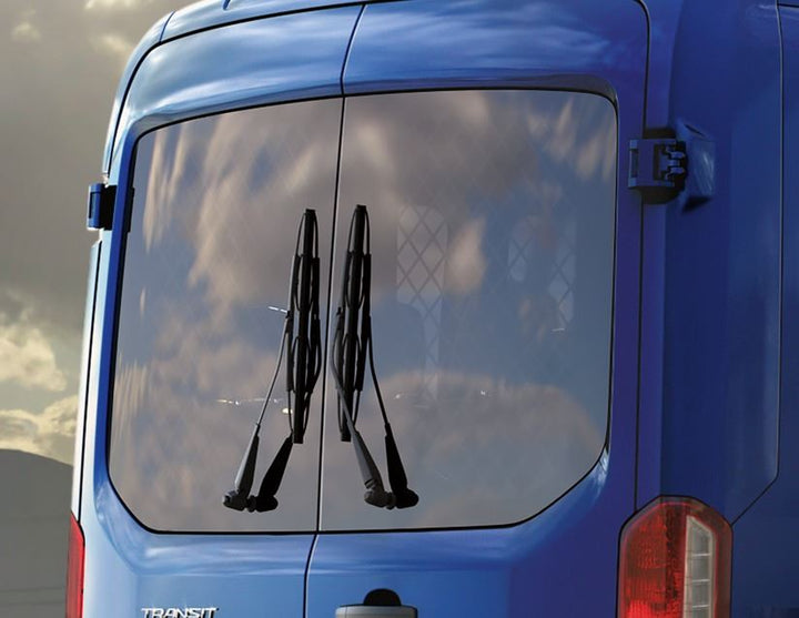 Protection grillagée vitre arrière pour portes arrière battantes Ford Transit